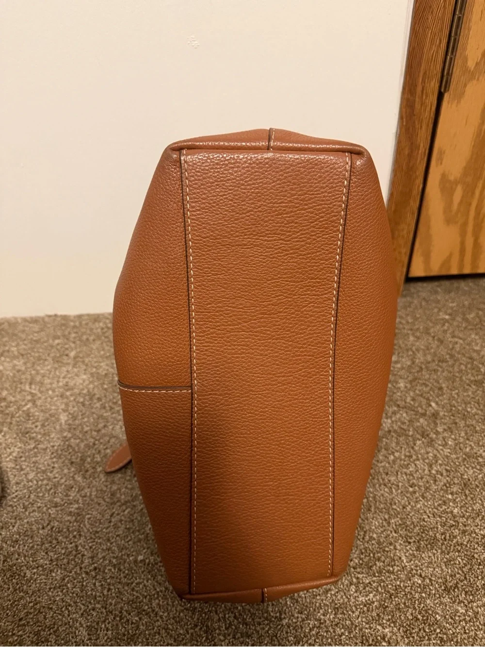 kate spade Brown Pebbled Leather Shoulder Bag with Matching Wallet